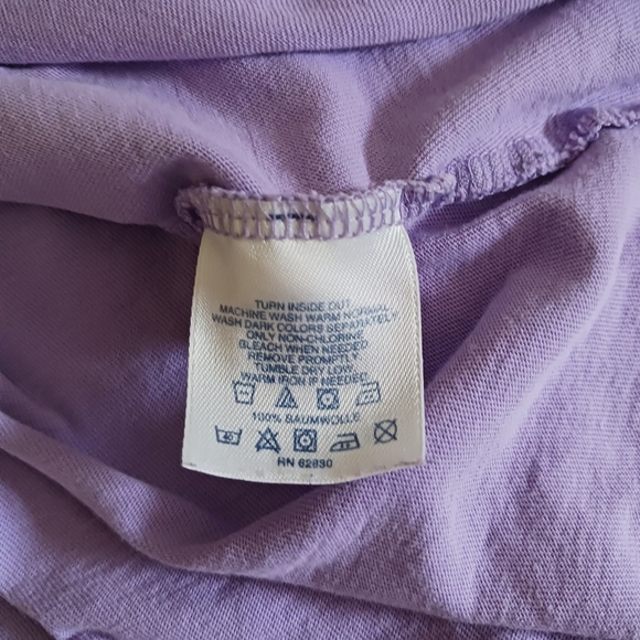 Lands' End Lavender Long-sleeved Tee - Picture 2 of 3